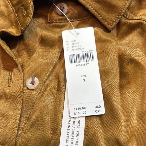 NWT Anthropologie Pilcro Long Sleeve Silky Mini Dress sz 2 - Picture 11 of 13